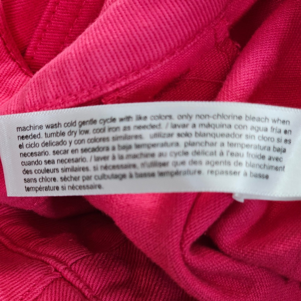 Eloquii Denim Hot Pink High Rise Cuffed Jean Shorts Womens Size 16 NEW - Picture 4 of 11